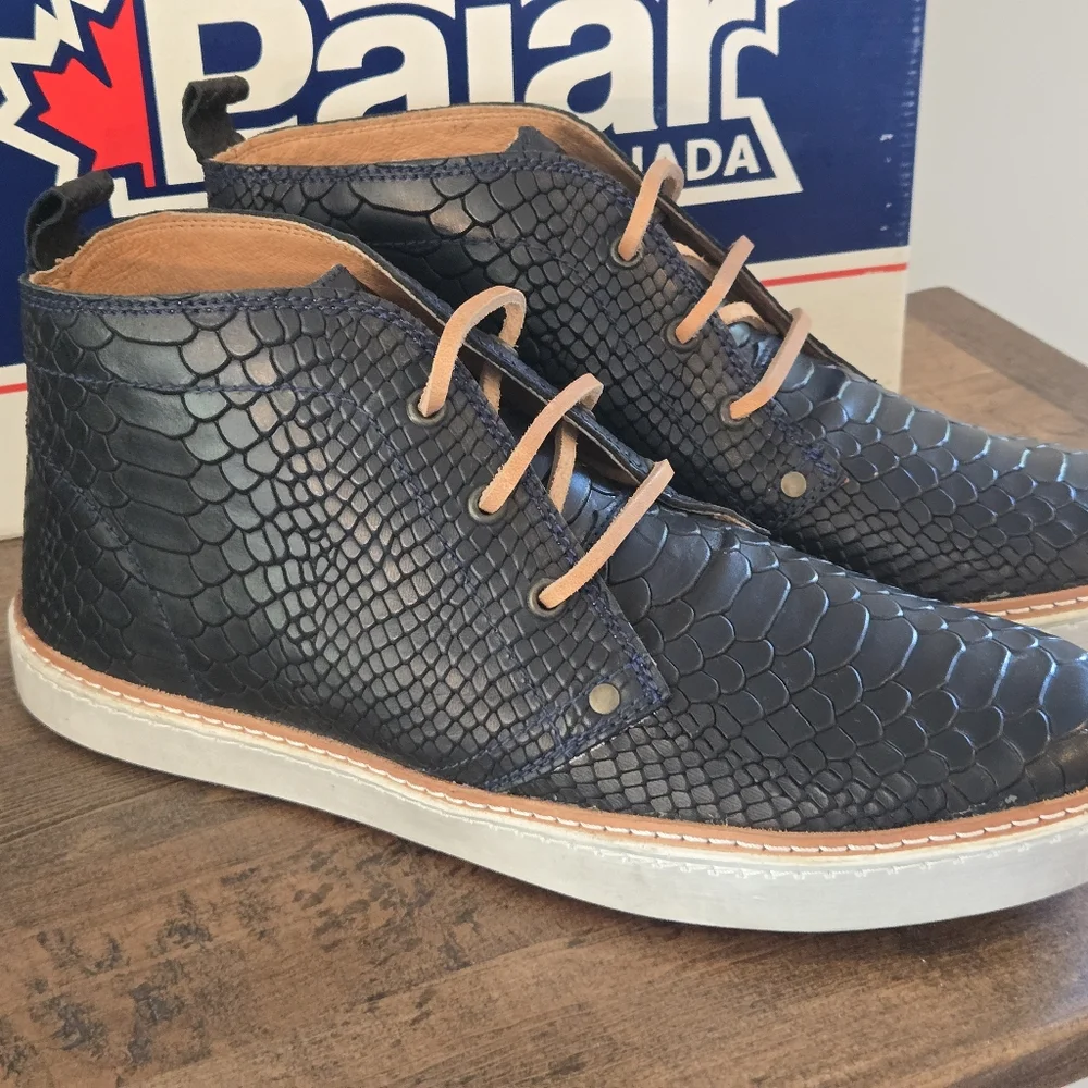 Pajar Canada Boots Viper Black Croc Size 10-10.5 Eur 43
